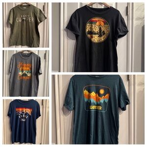 Graphic Camping and Hiking T-Shirts Bundle